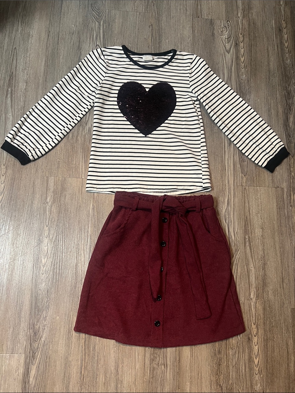Heart Skort Set-Size 8